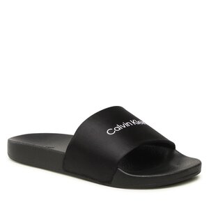 Šľapky Calvin Klein - Pool Slide HW0HW01508 Black/Bright White 0GM.