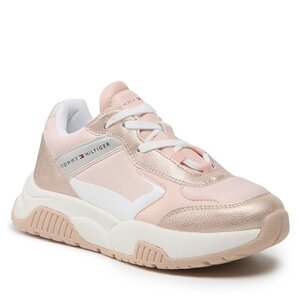 Sneakersy Tommy Hilfiger - Low Cut Lace-Up T3A9-32743-0579A317 S Rose Gold/Pink A317.