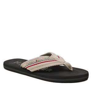 Žabky Tommy Hilfiger - Corporate Hilfiger Beach Sandal FM0FM04471 Stone AEP.