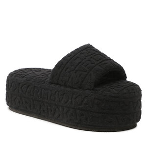 Šľapky KARL LAGERFELD - KL88003 Black Cotton.