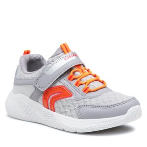 Sneakersy Geox - J Sprintye Boy J25GBB014CEC0036 D Grey/Orange.