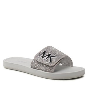 Šľapky MICHAEL Michael Kors - Mk Slide 40S3MKFA3D Aluminum.