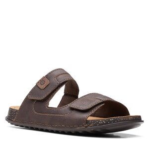 Sandále Clarks - Crestview Easy 26165188 Dark Brown Lea.