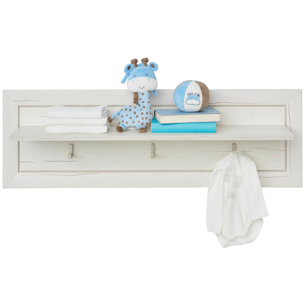 My Baby Lou NÁSTENNÁ POLICA, sivá, biela, 106,2/33,5/21,6 cm.