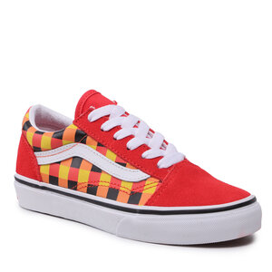 Tenisky Vans - Old Skool VN0A7Q5FBJN1 Glow Checkerboard Red/Mul.