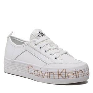 Sneakersy Calvin Klein Jeans - Vulc Flatf Low Wrap Around Logo YW0YW01025 White YBR.
