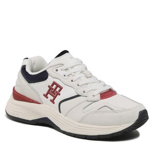 Sneakersy TOMMY HILFIGER - Modern Preppy Runner FW0FW06867 White/Rwb 0K8.