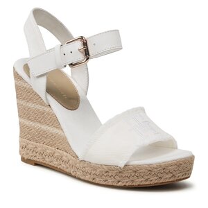 Espadrilky Tommy Hilfiger - Ecru Denim Wedge Sandal FW0FW07191 Ecru Denim YBL.