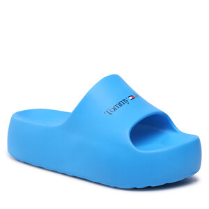 Šľapky Tommy Jeans - Chunky Flatform Pool EN0EN02134 Deep Sky Blue C2P.