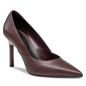 Lodičky Calvin Klein - Geo Stiletto Pump 90 HW0HW01346 Decadent Chocolate GRV.