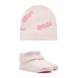 Set čiapka a ponožky Boss - J98386 Pale Pink 44L.