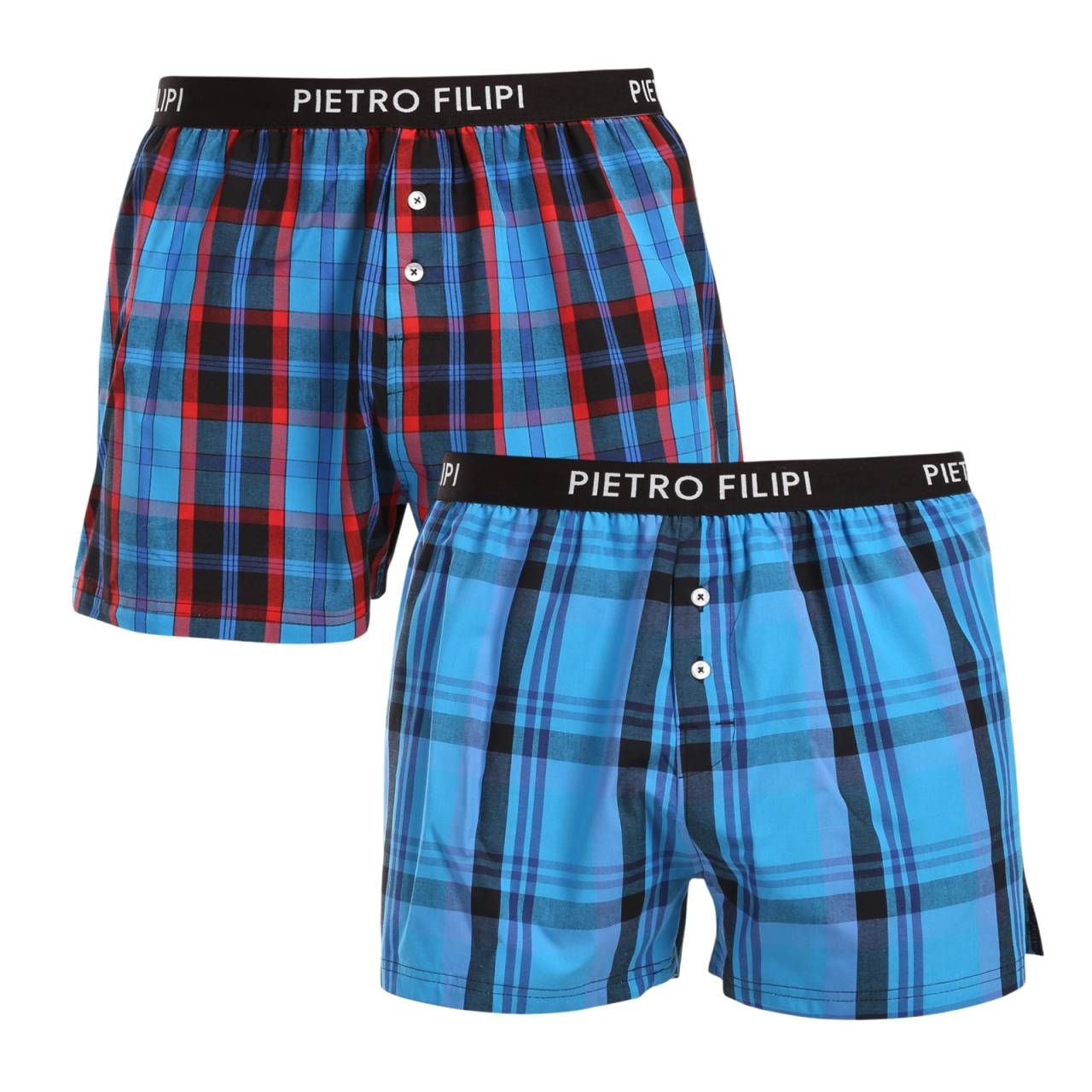 2PACK pánske trenky Pietro Filipi viacfarebné (2TC006) XXL, trenírky.
Dopraj si štýlový komfort s výhodným balením pánskych treniek značky Pietro Filipi.
Kvalitný bavlnený materiál pre celodenný komfort
Trenky sú vyrobené z kvalitnej bavlny, ktorá je jemná na dotyk, priedušná a vhodná na celodenné nosenie.
Pohodlný strih a štýlové detaily
Klasický kockovaný vzor oživujú výrazné farby, ktoré sa hodia do každého mladistvého šatníka.
Prečo by si mal trenírky Pietro Filipi rozhodne vyskúšať

Štýlová variabilita: Kombinácia elegantnej čiernej a výrazného kockovaného vzoru ti umožňuje vybrať si štýl podľa nálady alebo príležitosti.


Komfort a kvalita českej značky: Trenírky Pietro Filipi sú vyrobené z kvalitnej bavlny, ktorá je príjemná na dotyk, priedušná a ideálna pre celodenné nosenie.


Praktický strih s voľnosťou pohybu: Voľnejší strih treniek poskytuje maximálne pohodlie a voľnosť, či už ich nosíš v práci, doma alebo na odpočinok.

Spodná bielizeň Pietro Filipi pre všetkých štýlových mužov
Česká prémiová značka Pietro Filipi má u nás dlhú tradíciu.
Ako sa starať o svoje nové trenírky
Aby tvoje trenírky Pietro Filipi zostali dlho ako nové, je dôležité dodržiavať správnu starostlivosť.

Pranie: Odporúčame prať trenírky na maximálnu teplotu 40 °C.


Sušenie: Trenírky je možné sušiť na vzduchu alebo v sušičke pri nízkej teplote.


Žehlenie: Pokiaľ je potrebné, trenírky je možné žehliť na nízku teplotu vhodnú pre bavlnu.

Tip: Nájsť ten pravý kúsok spodnej bielizne, ktorý ti dokonale sadne, je niekedy náročné.