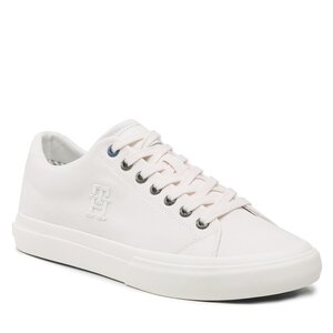Sneakersy Tommy Hilfiger - Th Hi Vulc Street Low Veg Dyes FM0FM04422 Weathered White AC0.
