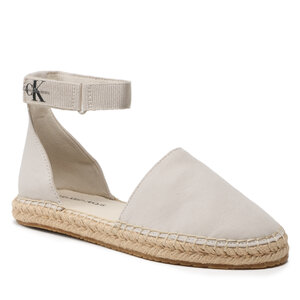 Espadrilky Calvin Klein Jeans - Ankle Espadrille YW0YW01027 Eggshell ACF.