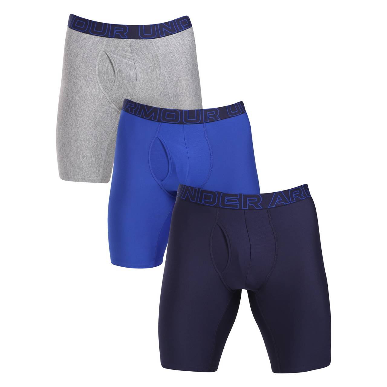 3PACK pánske boxerky Under Armour viacfarebné (1383880 400) XXL, trenky.
Keď ide o spodnú bielizeň pre aktívny životný štýl, nemali by ste robiť kompromisy.
Funkčný materiál pre každú výzvu
Boxerky sú vyrobené zo zmesi polyesteru a elastanu - táto kombinácia zaručuje vysokú odolnosť, ľahkosť a rýchlo odvádza vlhkosť od tela.
Prepracovaný dizajn, ktorý drží tvar
Predĺžené nohavice zabraňujú zhŕňaniu a odieraniu, zatiaľ čo elastická guma s logom drží boxerky pevne na mieste a nikde sa nezarezáva.
Prečo by boxerky Under Armour nemali chýbať vo vašom šatníku

Funkčný materiál odvádzajúci vlhkosť.
Dlhšie nohavičky pre pohodlie bez zhŕňania.
Technický strih pre voľnosť pohybu.

Spodná bielizeň Under Armour, ktorá vás podporí pri akejkoľvek aktivite
Spodná bielizeň Under Armour je navrhnutá tak, aby vám umožnila podať životný výkon - a nezáleží na tom, či sa chystáte na horolezeckú túru alebo náročné obchodné stretnutie.
Ako sa starať o boxerky Under Armour
S trochou starostlivosti vás boxerky Under Armour udržia vo forme a pripravené zvládnuť každý deň naplno.

Pranie: Per je na 30 °C.
Sušenie: Nevhodné pro sušičku.
Žehlenie: Nežehlit.

Tip: Vaša obľúbená spodná bielizeň si zaslúži šetrné zaobchádzanie.