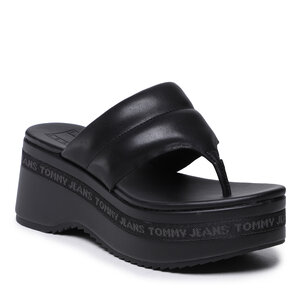 Žabky Tommy Jeans - Sandal Padded EN0EN02075 Black 0GJ.