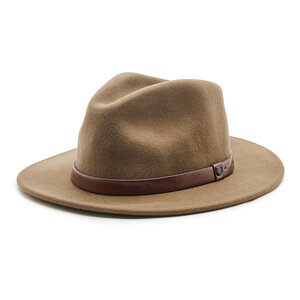 Klobúk Brixton - Messer Fedora 10763 Dark Earth.