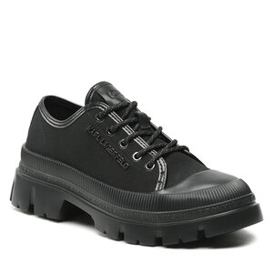 Poltopánky KARL LAGERFELD - KL25211 Black Canvas Mono.