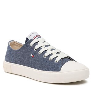 Plátenky Tommy Hilfiger - Low Cut Lace-Up T3X9-32827-0890 S Denim 806.