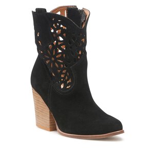 Členková obuv Roberto - 3265 Czarny Welur.