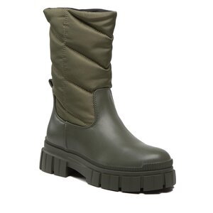 Členková obuv Pieces - Pcjulie Mid High Padded Boot 17129244 Grape Leaf.
