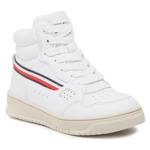 Sneakersy Tommy Hilfiger - Stripes High Top Lace T3X9-32851-1355100 M White.