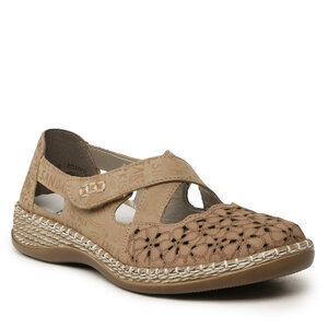 Poltopánky Rieker - 464H4-62 Beige.