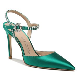 Sandále Stuart Weitzman - Gmcut 100 Ankstrp Pm SD154 Kelly Green.