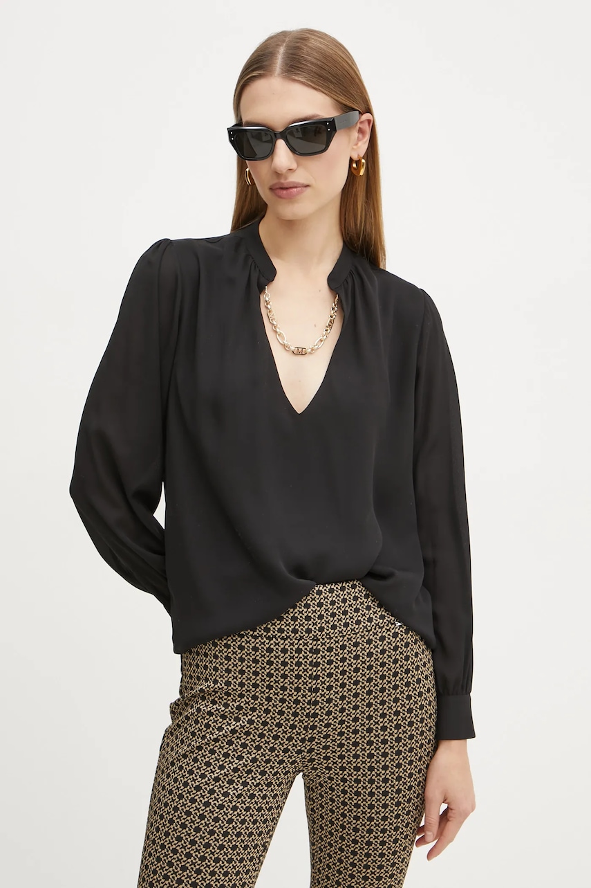 Blúzka Marciano by Guess GRETA dámska, čierna farba, jednofarebná, 5RGH05 7142A.