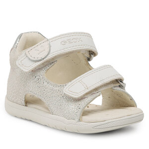 Sandále Geox - B Sandal Macchia Gir B254WA007NFC0626 Off White/Silver.