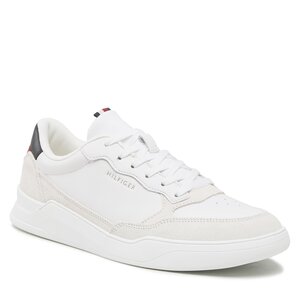 Sneakersy Tommy Hilfiger - Elevated Cupsole Leather Mix FM0FM04358 White YBR.