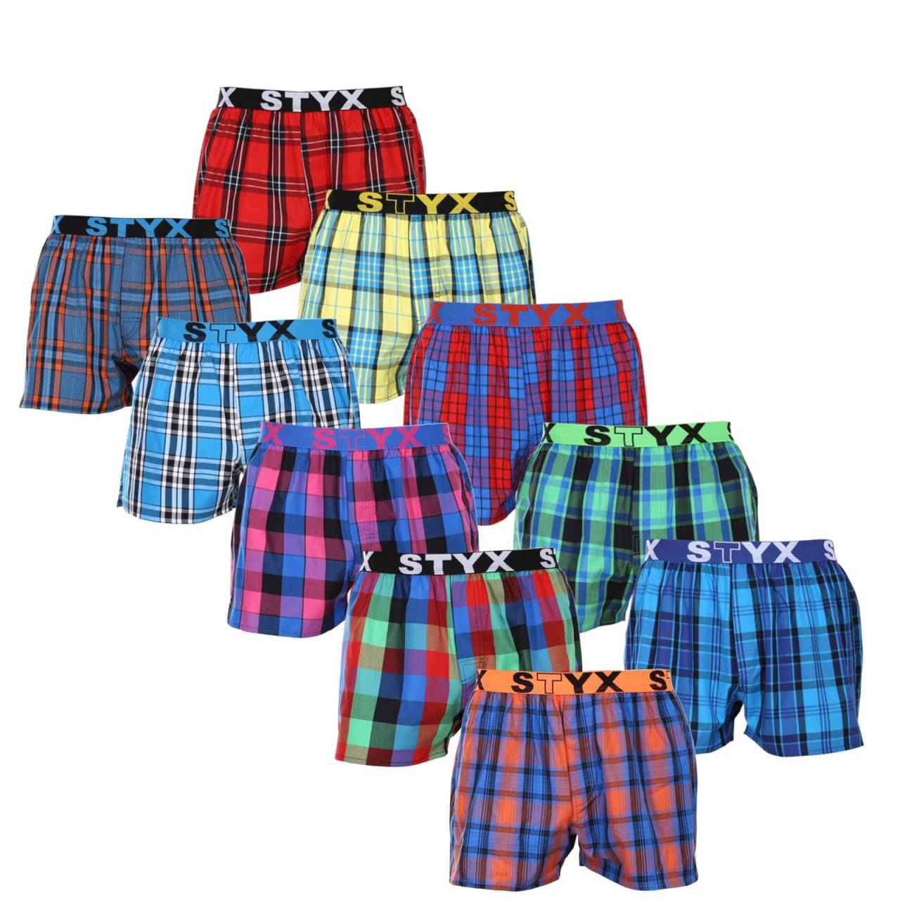 10PACK Calzones de hombre Styx goma clásica (10B101234567890) S.
Pantalones cortos de algodón de colores para la comodidad diaria
Los pantalones cortos Styx para hombre están confeccionados en algodón 100%.
La marca checa Styx ofrece diversión y calidad superior
La ropa interior Styx es especialmente popular entre aquellos para quienes la individualidad es importante.