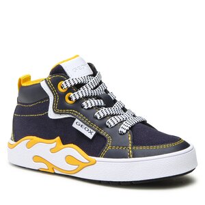 Sneakersy Geox - J Alphabeet Boy J35HLF01054C0657 M Navy/Yellow.
