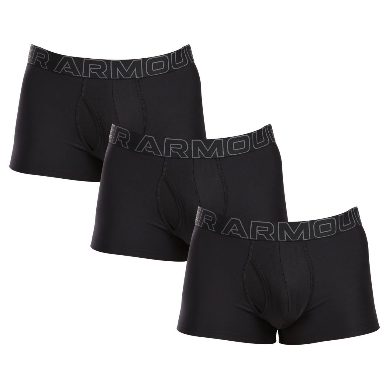 3PACK Boxers para hombre Under Armour negro (1383882 001) 3XL.
Cuando se trata de ropa interior para un estilo de vida activo, no debes hacer concesiones.
Material funcional para cualquier reto
Los calzoncillos están confeccionados con una mezcla de poliéster y elastano.
Diseño sofisticado que mantiene su forma
Las perneras más cortas te dan la máxima libertad de movimiento en cualquier situación, el elástico con el logotipo mantiene los bóxers firmemente en su sitio y no corta en ninguna parte.
Por qué los boxers Under Armour no deberían faltar en tu armario

Material funcional que absorbe la humedad.
Piernas más cortas para una comodidad total.
Corte técnico para mayor libertad de movimientos.

Ropa interior Under Armour para apoyarte en cualquier actividad
La ropa interior Under Armour está diseñada para ofrecerte el rendimiento de toda una vida, y no importa si vas a escalar una montaña o a una exigente reunión de negocios.
Cómo cuidar los calzoncillos Under Armour
Con un poco de cuidado, los bóxers Under Armour te mantendrán en forma y listo para afrontar cada día.

Lavandería: Per está a 30 °C.
Secado: No apto para secadora.
Planchado: No planchar.

Consejo: Tu ropa interior favorita se merece un tratamiento suave.