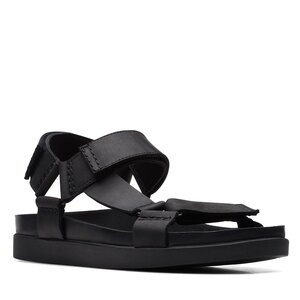 Sandále Clarks - Sunder Range 26171886 Black Leather.