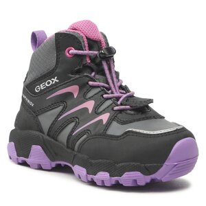 Šnurovacia obuv Geox - J Magnetar G.B Abx B J264LB 054FU C0037 M Black/Purple.