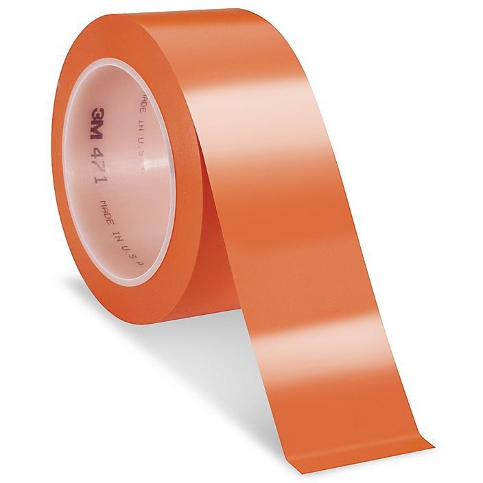 3M 471 PVC lepiaca páska, 50 mm x 33 m, oranžová.