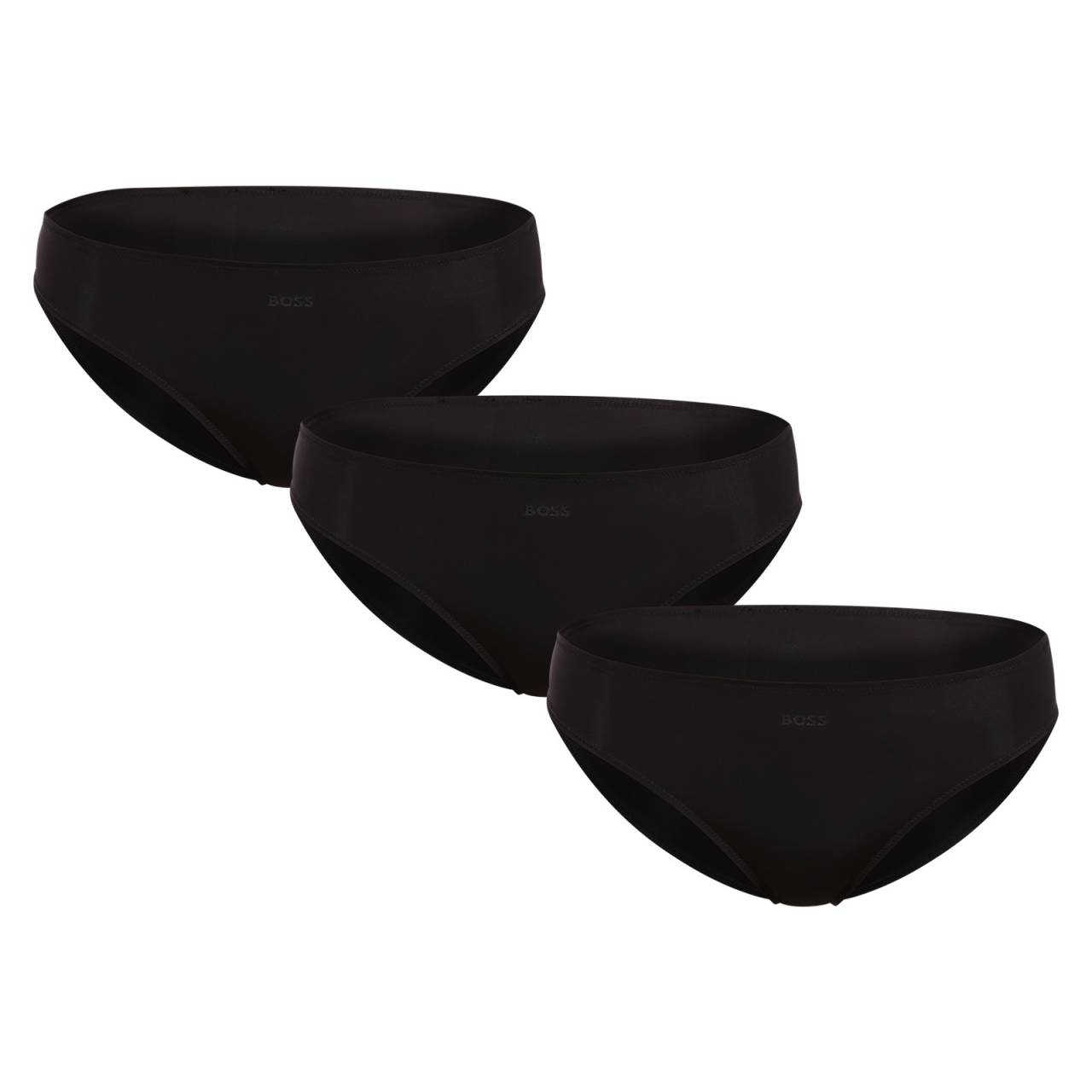 3PACK ženske hlačke BOSS črna (50520423 001) L.
Privoščite si elegantno udobje z ženskimi hlačami BOSS, ki odlično združujejo minimalistični slog in funkcionalnost sodobnega materiala.
Sodoben material za vsakodnevno udobje
Spodnjice BOSS so izdelane iz najkakovostnejših umetnih vlaken, ki vam zagotavljajo maksimalno udobje.
Neopazen pod oblačili, kot nalašč za vaš slog
Zaradi gladke oblike brez nepotrebnih šivov in klasičnega kroja so te hlače nepogrešljiva podlaga za vsakodnevne obleke.
Zakaj vam bodo všeč hlačke BOSS

Izjemno udoben in elastičen material, ki ga je enostavno vzdrževati.
Gladek kroj za največje udobje in nevidnost pod oblačili.
Primeren dizajn, primeren za vsako priložnost.

Spodnje perilo BOSS bo všeč vsem elegantnim ženskam
Blagovna znamka BOSS je nastala iz znanega proizvajalca oblačil Hugo Boss kot linija izdelkov za moške in ženske, ki imajo radi kakovostne kose in brezčasen videz.
Kako pravilno skrbeti za hlačke BOSS
Da bi zagotovili, da bo vaše novo spodnje perilo trajalo kot novo, vam priporočamo, da upoštevate te smernice za vzdrževanje.

Pralnica: Operite pri 40 °C, po možnosti v zaščitni vrečki.
Sušenje: Ni primerno za sušenje v sušilnem stroju - sušite na zraku, najbolje v senci, da ohranite elastičnost.
Likanje: Lahko ga likate na zelo nizki stopnji, vendar v večini primerov to ni potrebno.

Nasvet: Postanite strokovnjak za vzdrževanje spodnjega perila z z nasveti v našem članku in svojim najljubšim kosom zagotovite nego, ki si jo zaslužijo.
