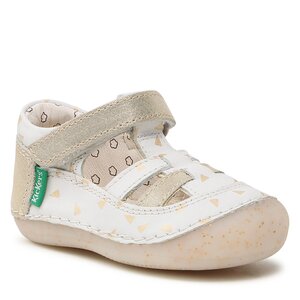 Sandále Kickers - Sushy 927892-10 M Blanc Or Plumetis 32.
