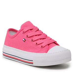 Plátenky Tommy Hilfiger - Low Cut Lace-Up Sneaker T3A9-32677-0890 M Fuchsia 313.