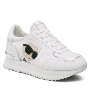 Sneakersy Karl Lagerfeld - KL61930N  White Lthr/Suede.