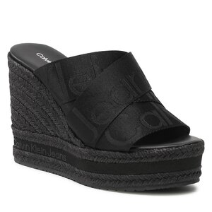 Espadrilky Calvin Klein Jeans - Wedge Sandal Webbing YW0YW00961 Black DBS.