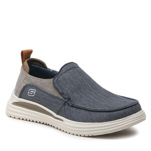 Poltopánky Skechers - Evers 204472/NVBR Navy/Brown.