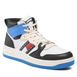 Sneakersy Tommy Jeans - Mid Cut Tommy Jeans Basket EM0EM01075 Black BDS.