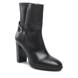 Členková obuv Tommy Hilfiger - Belt High Heel Boot FW0FW06768 Black BDS.