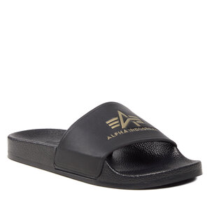 Šľapky Alpha Industries - Alpha Silder 106956 Black/Yellow Gold.