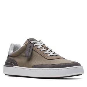 Poltopánky Clarks - CourtLite Tor 26170208 Grey Canvas.