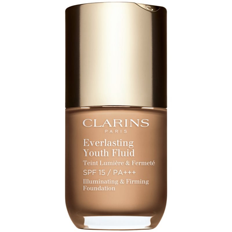 Clarins Everlasting Youth Fluid Foundation rozjasňujúci make-up SPF 15 odtieň 108.5 Cashew 30 ml.