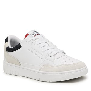 Sneakersy Tommy Hilfiger - Th Basket Core Rwb FM0FM04730 White YBS.