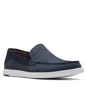 Poltopánky Clarks - Bratton Loafer 26172448 Navy Nubuck.